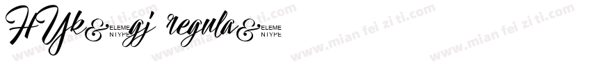 HYk2gj regula字体转换